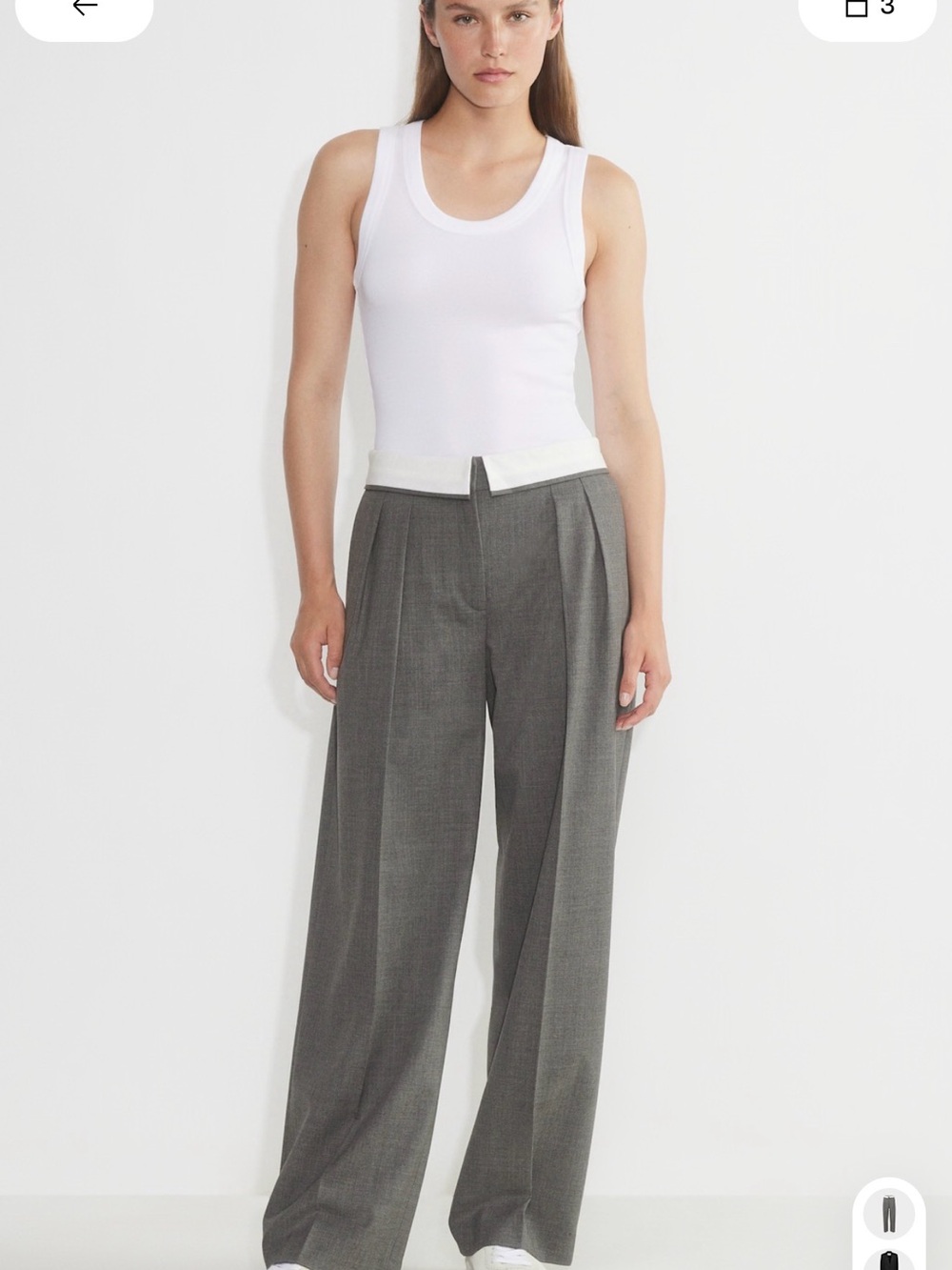 Aritzia Babaton Fold Over Trousers